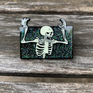 Frustrated Skeleton pin